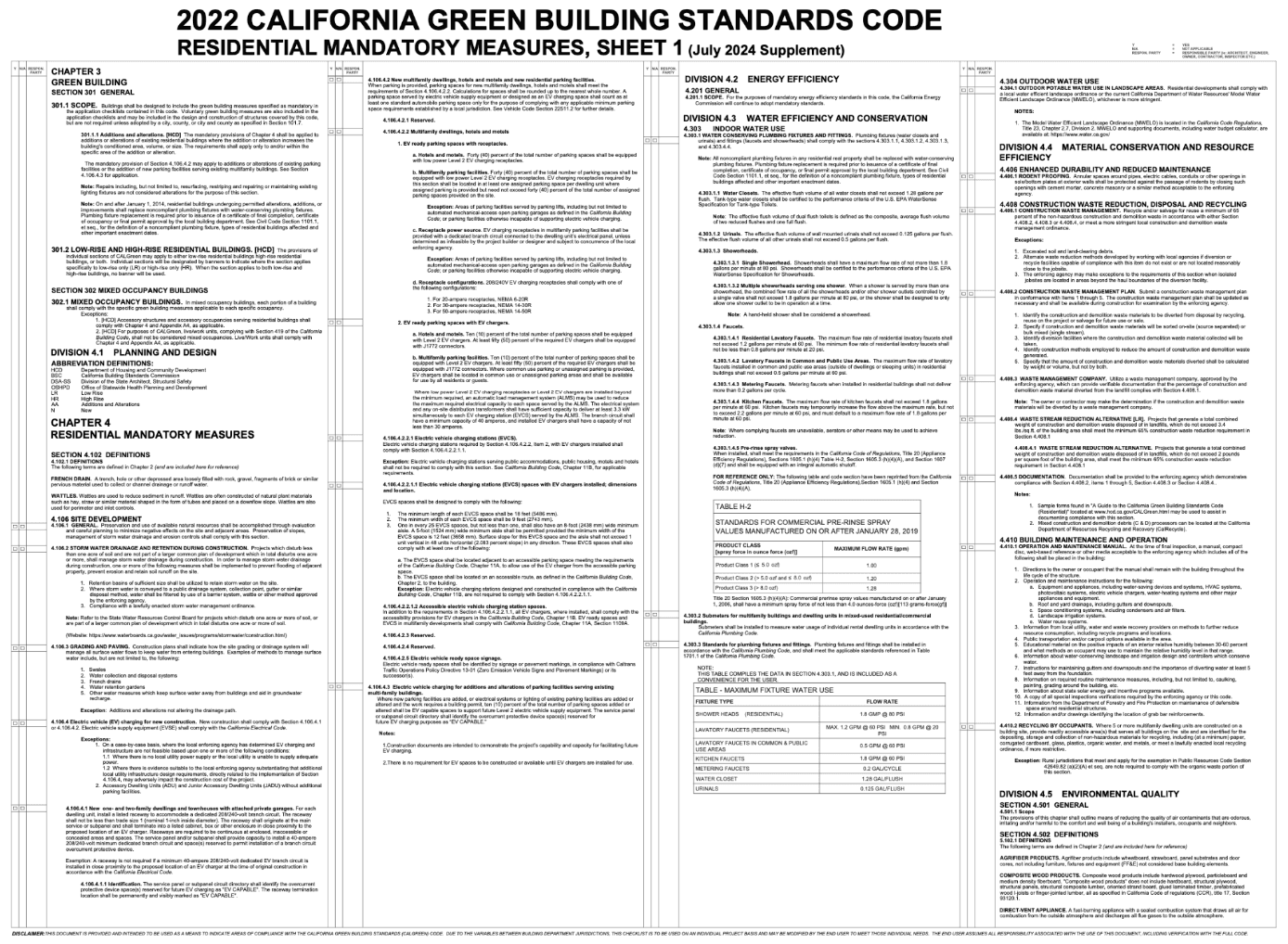 CALGreen Code Book